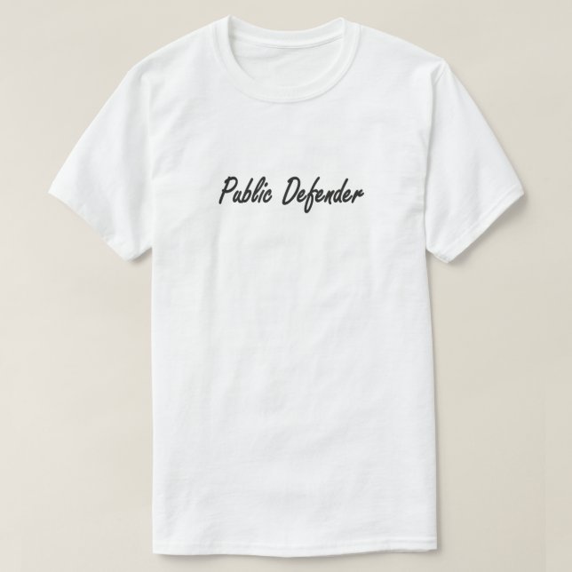 Camiseta Defensor público, mejor defensor público que nunca (Diseño del anverso)