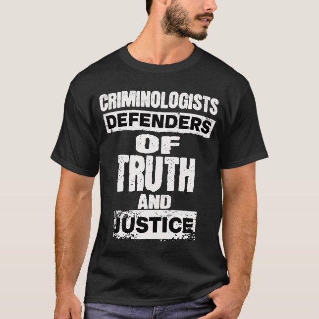 Camiseta Defensores De La Verdad Criminólogo Y Forense (Anverso)