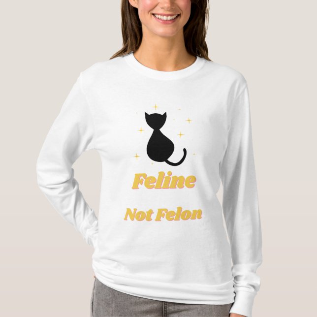 Camiseta Defensores de los Felinos: La Línea No Felon (Anverso)