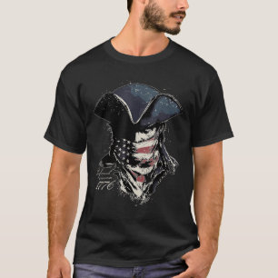 Camiseta Defiante patriota vintage desde la bandera de los 