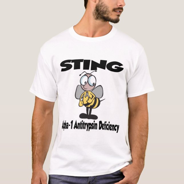 Camiseta Deficiencia de antitripsina STING Alpha-1 (Anverso)