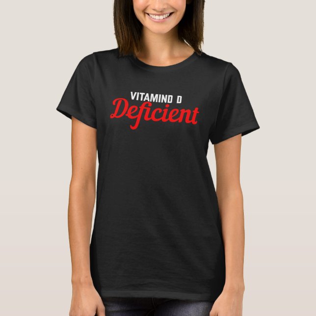 Camiseta Deficiente de vitamina D (Anverso)