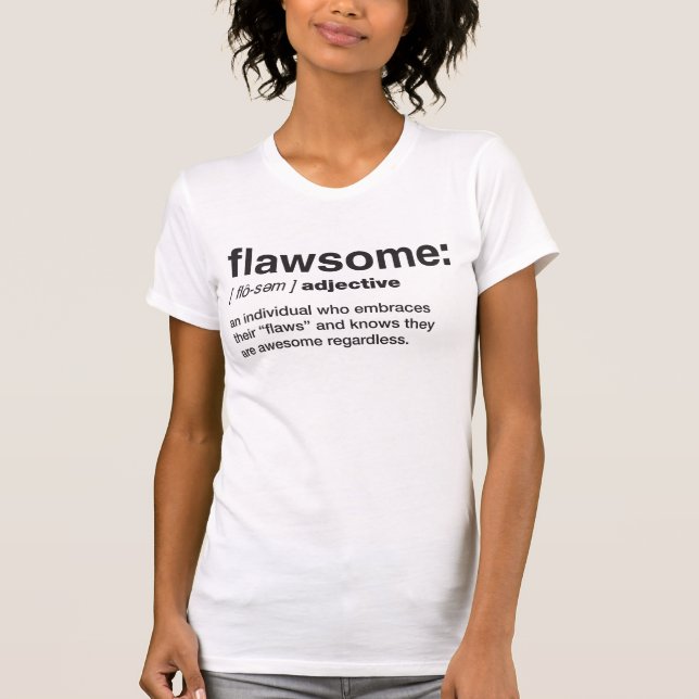 Camiseta Deficiente definición de Adj. Gráfico de texto imp (Anverso)