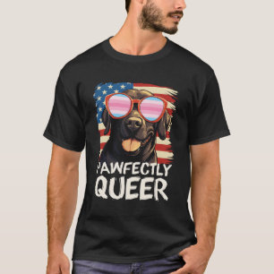 Camiseta Deficientemente queer Labrador Bandera Transfemeni