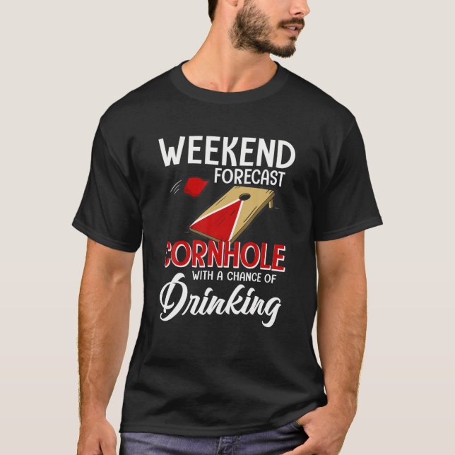 Camiseta Déficit De Hormigón De Previsión De Fin De Semana  (Anverso)