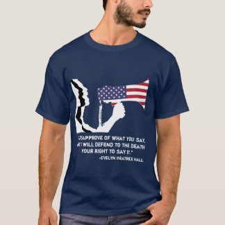 Camiseta Defienda el discurso libre T