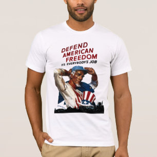 Camiseta Defienda la libertad americana