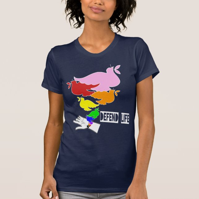 Camiseta DEFIENDA LA VIDA, después de la lluvia… (Anverso)