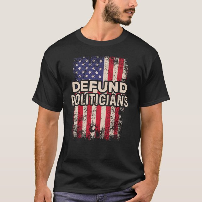 Camiseta Defiende a políticos contra el gobierno Bandera de (Anverso)