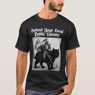 Camiseta Defiende a tu biblioteca pública local Caballero G