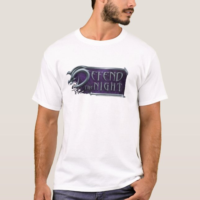 Camiseta Defiende El Tee De Logotipo Completo De La Noche (Anverso)