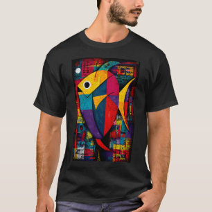 Camiseta Defiende los Arrecifes - Pez Geométrico Vibrante c