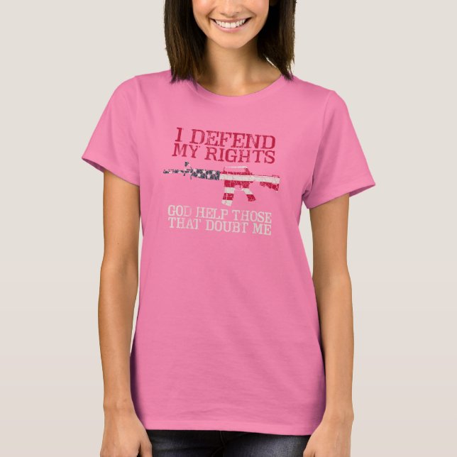 Camiseta Defiendo mis derechos (Anverso)