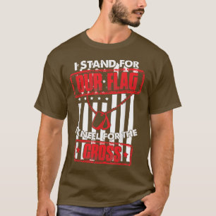 Camiseta Defiendo nuestra bandera cristiana veterana camise