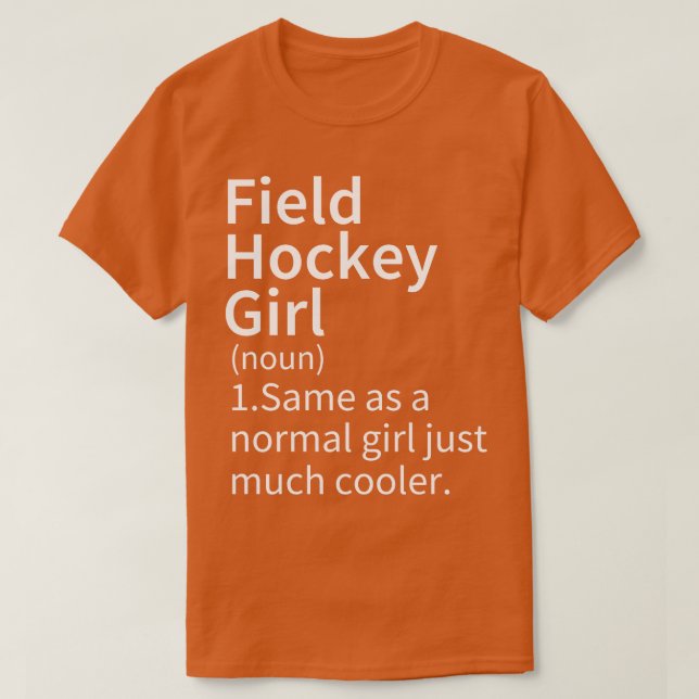 Camiseta Definición 1 de Chica de hockey sobre hierba (Diseño del anverso)