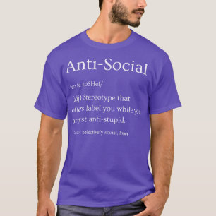 Camiseta Definición antisocial