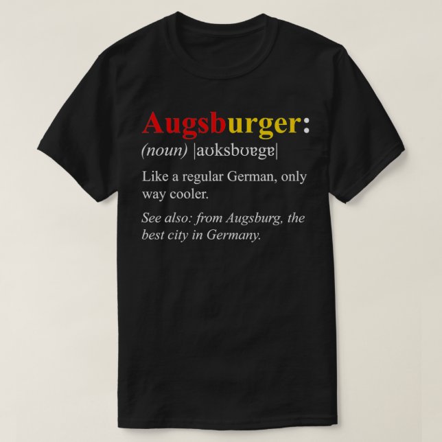 Camiseta Definición Austburger de Diseño de la Bandera de A (Diseño del anverso)