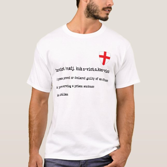 Camiseta Definición australiana del convict (Anverso)