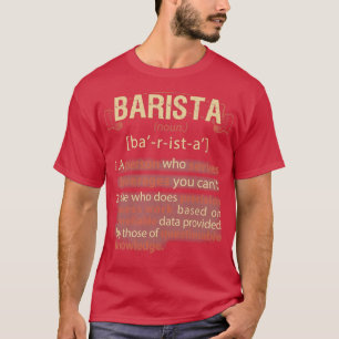 Camiseta Definición Barista Real Americana