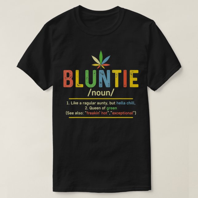 Camiseta Definición Blunática Hella Chill Queen Of Green Fu (Diseño del anverso)