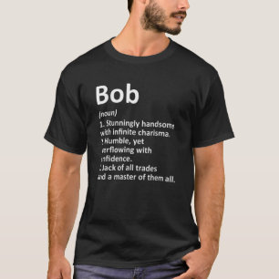 Camiseta Definición BOB Nombre Personalizado Funny Cumplea