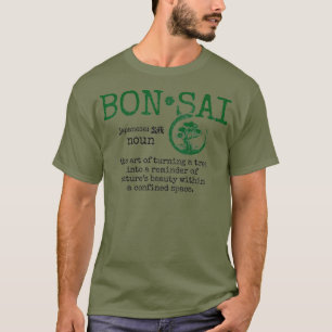 Camiseta Definición Bonsai Hombres Maestros de Arte Japon