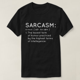 Camiseta Definición chistosa del sarcasmo