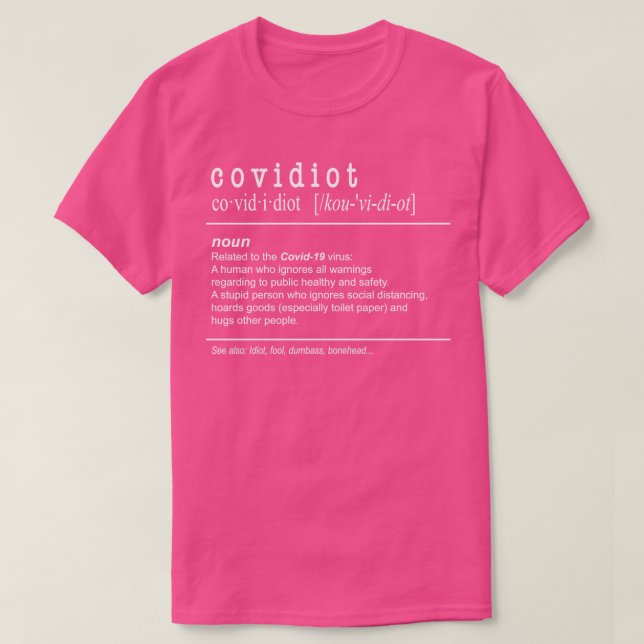Camiseta Definición CovNoun (Diseño del anverso)