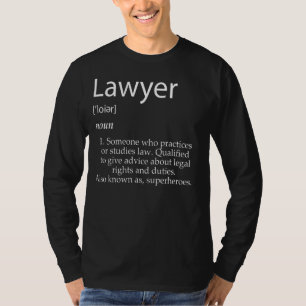 Camiseta Definición De Abogado Para La Ley De Abogados De O