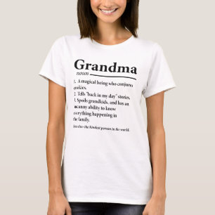 Camiseta Definición de abuela divertida Abuela abuelas