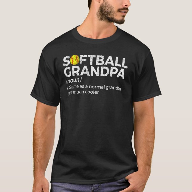 Camiseta Definición de Abuelo de Softbol 2 (Anverso)