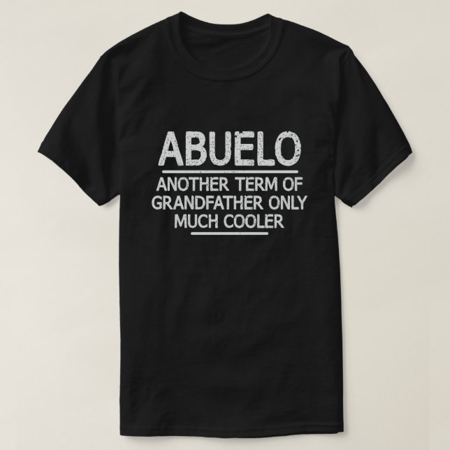 Camiseta Definición de Abuelo Divertido significa regalo de (Diseño del anverso)