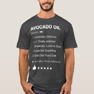 Camiseta Definición de aceite de aguacate que significa div
