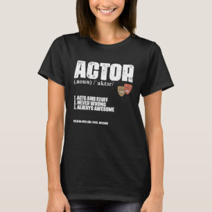 Camiseta Definición de actor de teatro actuación de Broadwa