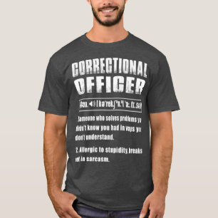 Camiseta Definición de agente correccional resuelve problem
