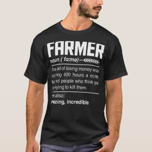 Camiseta Definición de agricultor Nun Agrícola Agricultura