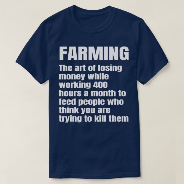 Camiseta Definición de agricultura Graciosa Gigante Agrícol (Diseño del anverso)