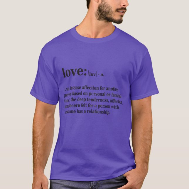 Camiseta Definición de amor chico (Anverso)