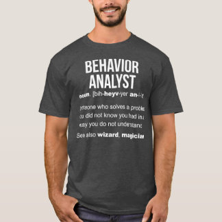 Camiseta Definición de Analista de Comportamiento