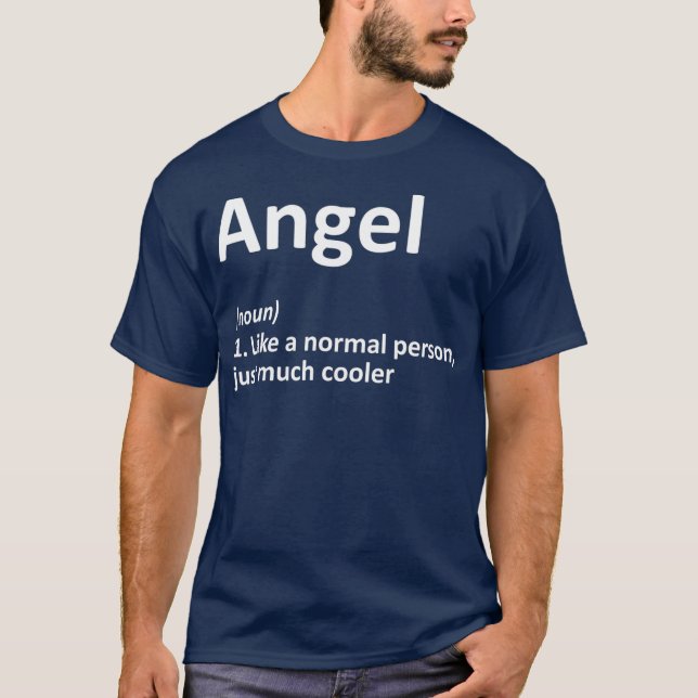 Camiseta Definición de ANGEL Nombre personalizado Diferenci (Anverso)