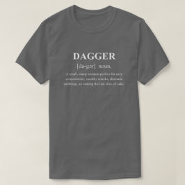 Camiseta Definición de arma de RPG divertida con daga con t