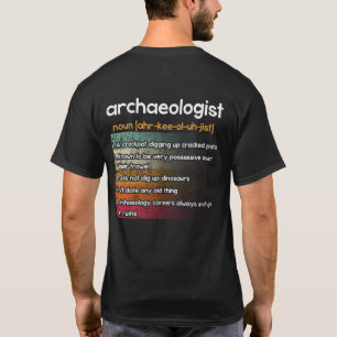 Camiseta Definición de arqueología arqueológica