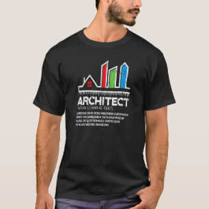Camiseta Definición de arquitecto Arquitectura Construcci