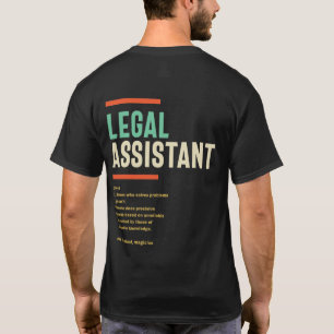 Camiseta Definición de asistente jurídico
