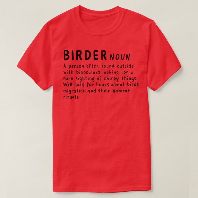 Camiseta Definición de aves 3 (Diseño del anverso)