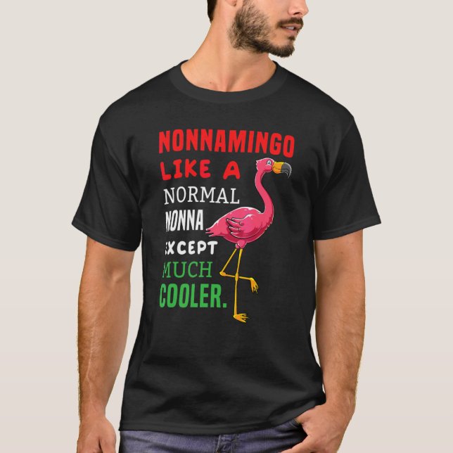 Camiseta Definición De Aves Flamingo Para La Madre Italiana (Anverso)