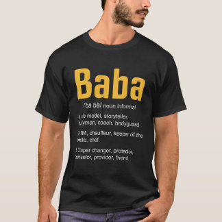 Camiseta Definición de Baba Padre Árabe Día del Chi Iraní