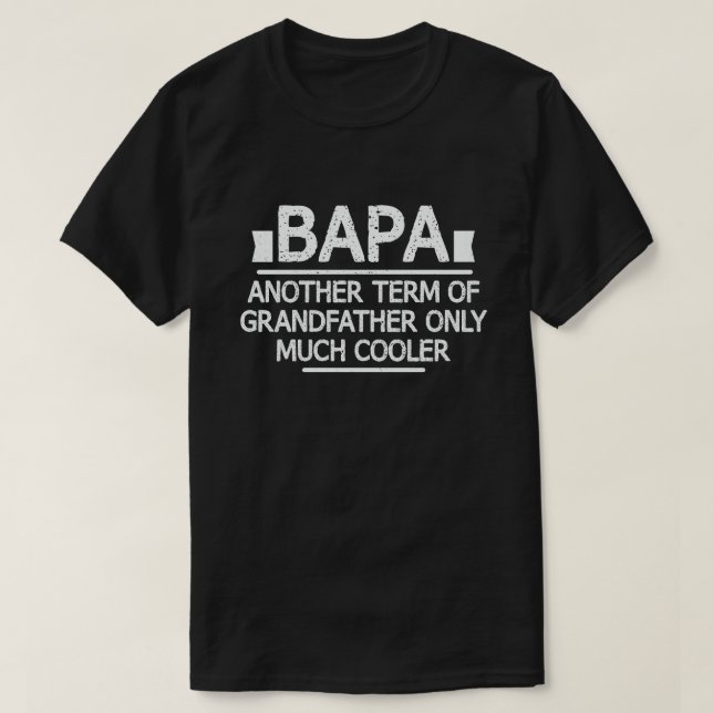 Camiseta Definición de Bapa Divertido significa regalo del  (Diseño del anverso)