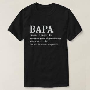 Camiseta Definición de Bapa Significado Divertido Regalo Di