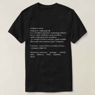 Camiseta Definición de Baratijas - Trump Divertido